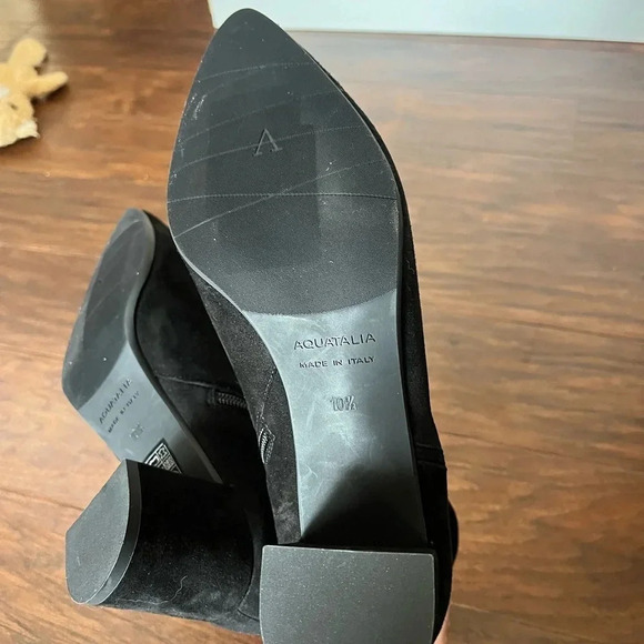Aquatalia Kayani Boots-NWOT- Black Suede- Size 10.5 - Picture 6 of 9